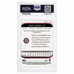 2012 Topps Finest Refractor Bryce Harper #73 PSA 10 – back of graded card