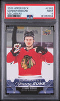2023 Upper Deck UD Canvas Connor Bedard #C382 PSA 9 – front of graded card