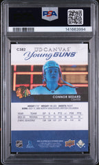2023 Upper Deck UD Canvas Connor Bedard #C382 PSA 9 – back of graded card