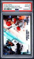 2019 Topps Historic Through Lines Shohei Ohtani #HTL23 PSA 10 – front of graded card