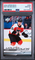 2024 Upper Deck Matvei Michkov #492 PSA 10 – front of graded card