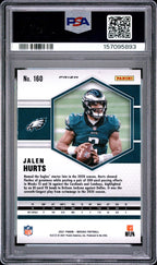 2021 Panini Mosaic Genesis Jalen Hurts #160 PSA 10 – back of graded card