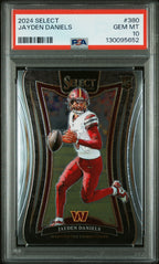 2024 Panini Select Jayden Daniels #380 PSA 10 – front of graded card