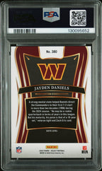 2024 Panini Select Jayden Daniels #380 PSA 10 – back of graded card