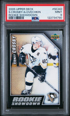 Upper Deck Rookie Showdown Alexander Ovechkin / Sidney Crosby #RSSCAO PSA 9 – front of graded card